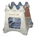 Rover Camel inox dobrável madeira fogão portátil de acampamento ao ar livre cozinha fogão de madeira 520g